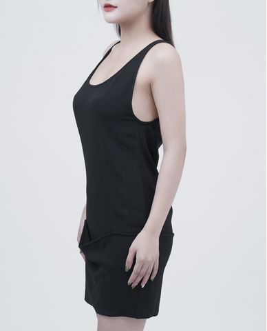  DSQUARED2 - Đầm mini sát nách cổ tròn 