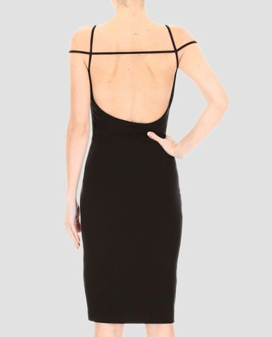  DSQUARED2 - Đầm mini nữ hai dây Black Jersey 