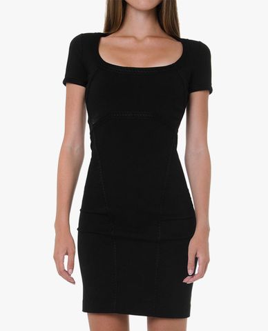  DSQUARED2 - Đầm bút chì ngắn tay Embroidered 