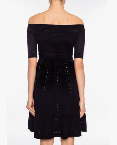  DSQUARED2 - Đầm mini bẹt vai tay ngắn Ruffle 