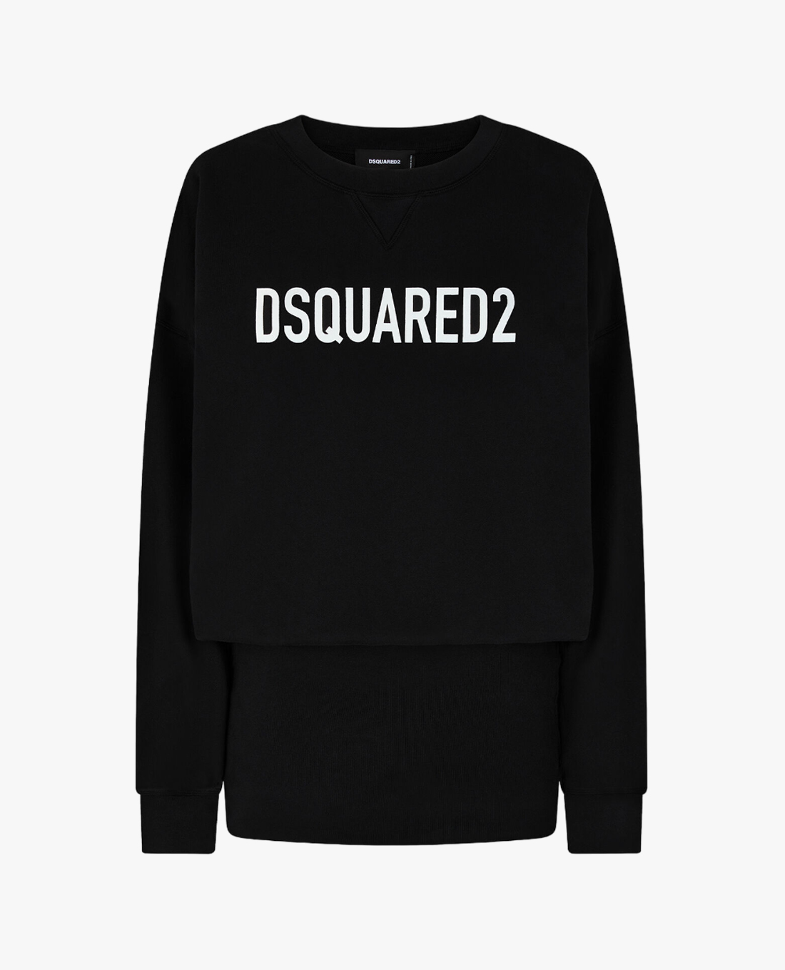 DSQUARED2 - Đầm mini cổ tròn tay dài Eco Dyed