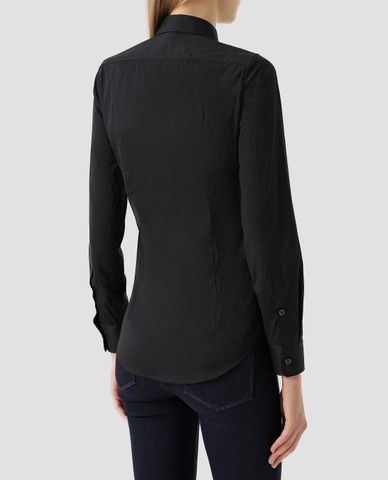  DSQUARED2 - Áo sơ mi nữ tay dài Logo Patch 