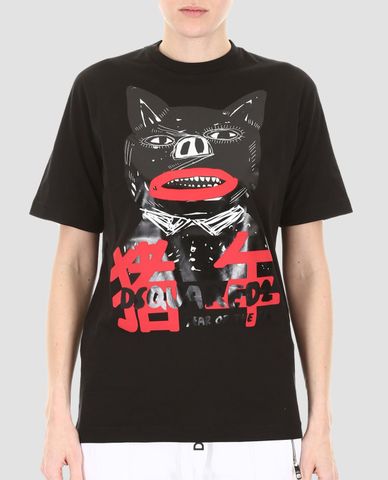  DSQUARED2 - Áo thun nữ ngắn tay cổ tròn Year Of The Pig 