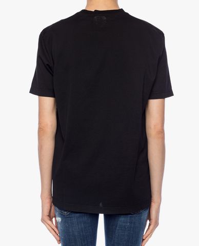  DSQUARED2 - Áo thun nữ ngắn tay cổ tròn Fire Logo 