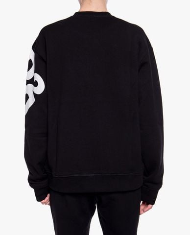  DSQUARED2 - Áo sweatshirt nữ cổ tròn tay dài Black Cotton 