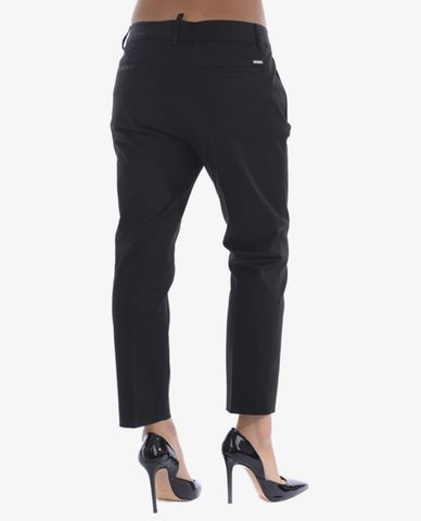  DSQUARED2 - Quần khaki nữ phom suông Cropped 