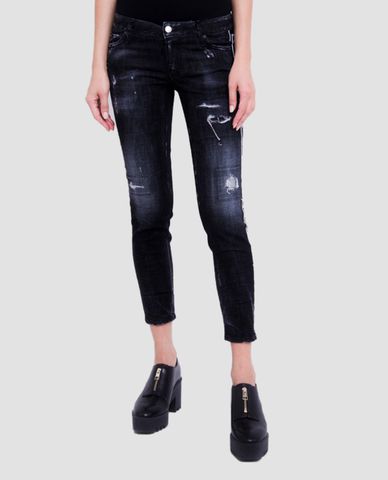  DSQUARED2 - Quần jeans nữ skinny Cropped 