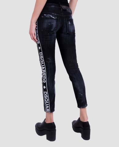  DSQUARED2 - Quần jeans nữ skinny Cropped 