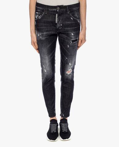  DSQUARED2 - Quần jeans nữ wash bạc thời trang 