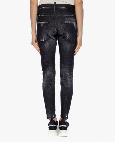  DSQUARED2 - Quần jeans nữ wash bạc thời trang 