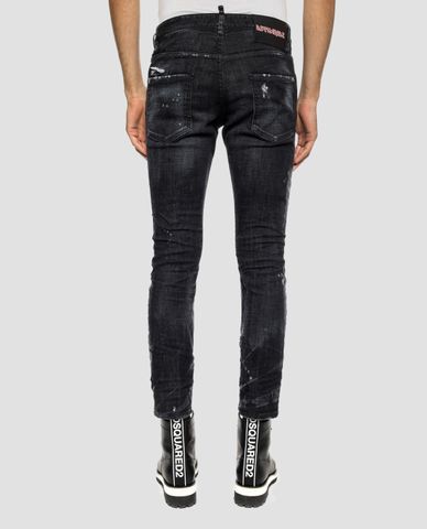  DSQUARED2 - Quần jeans nam lưng cao đính sao Skater Jean 