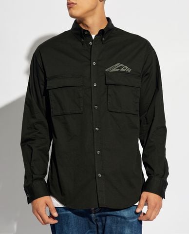  DSQUARED2 - Áo sơ mi nam cổ bẻ tay dài Icon New Generation 