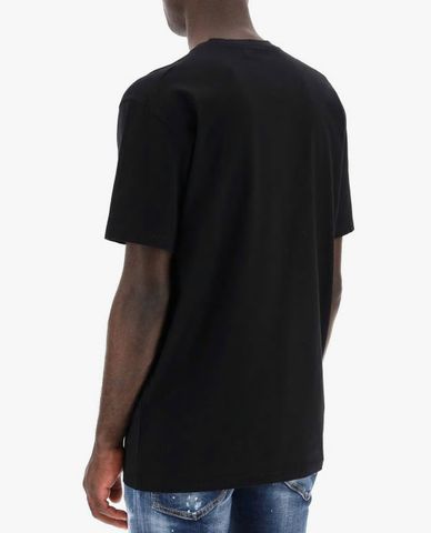  DSQUARED2 - Áo thun nam tay ngắn cổ tròn phối chữ Dsquared2 Icon 