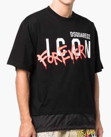  DSQUARED2 - Áo thun nam ngắn tay Icon Forever 