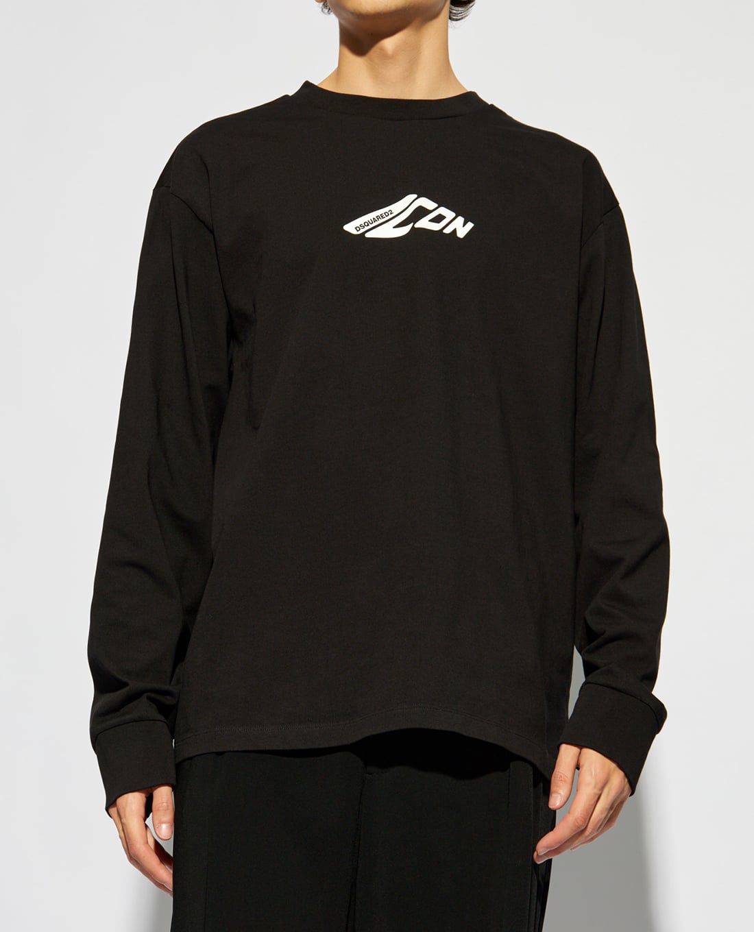 DSQUARED2 - Áo thun nam cổ tròn tay dài Icon