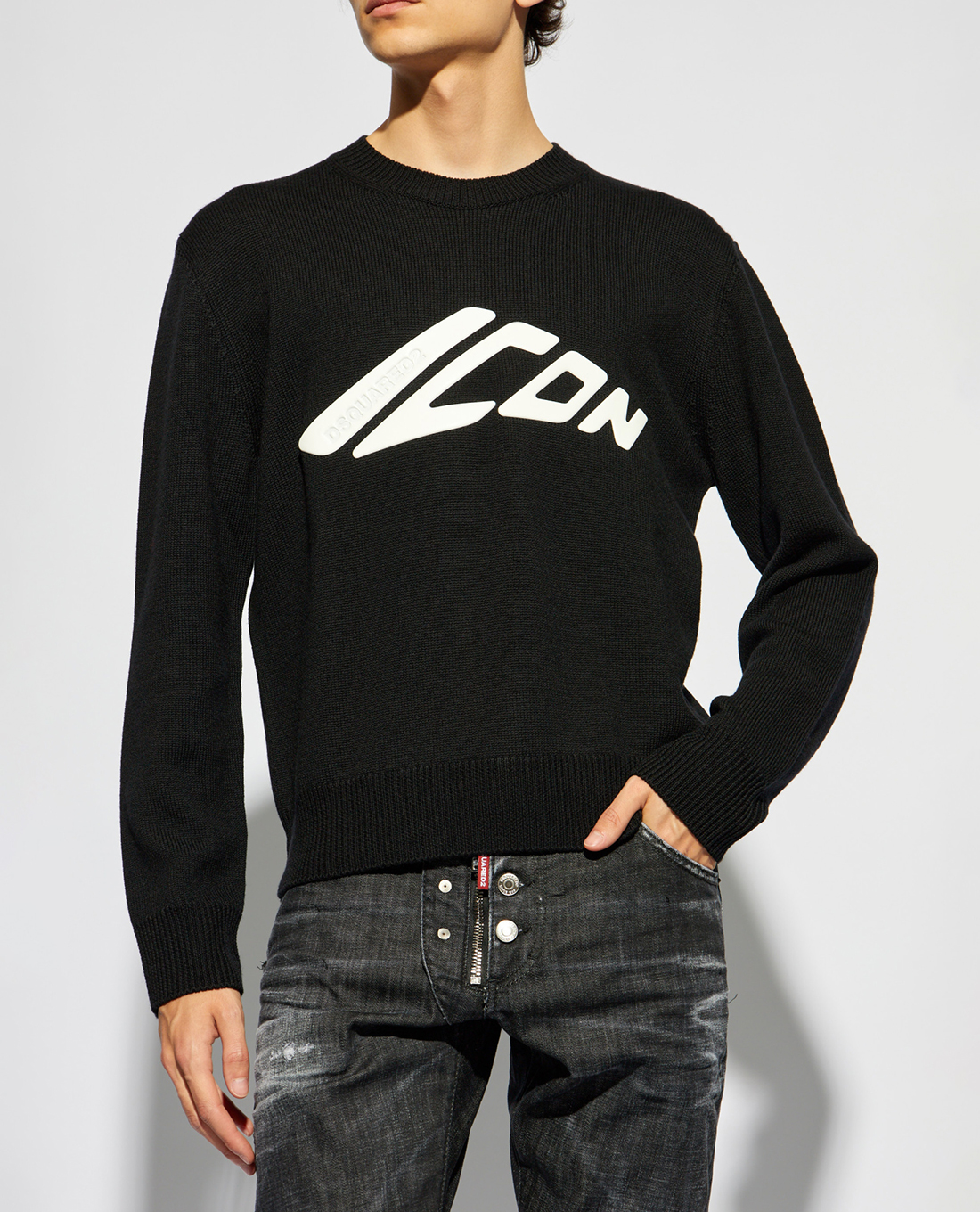 DSQUARED2 - Áo sweatshirt nam cổ tròn tay dài