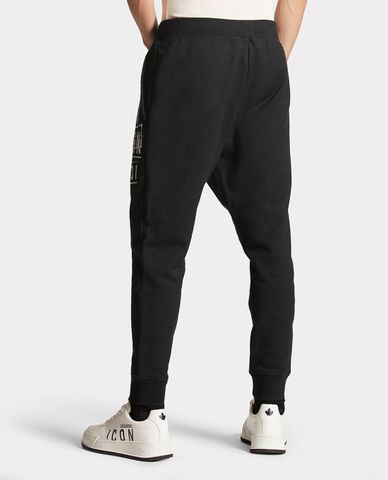  DSQUARED2 - Quần jogger nam lưng thun phối logo Icon Stamps Ski 
