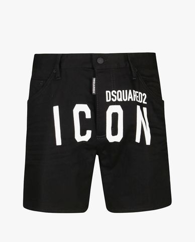  DSQUARED2 - Quần shorts nam denim Icon 