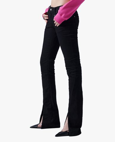  DSQUARED2 - Quần jeans nữ ống loe xẻ tà 