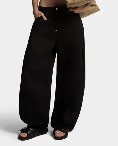  DSQUARED2 - Quần jeans nữ ống rộng Icon Black Bull 