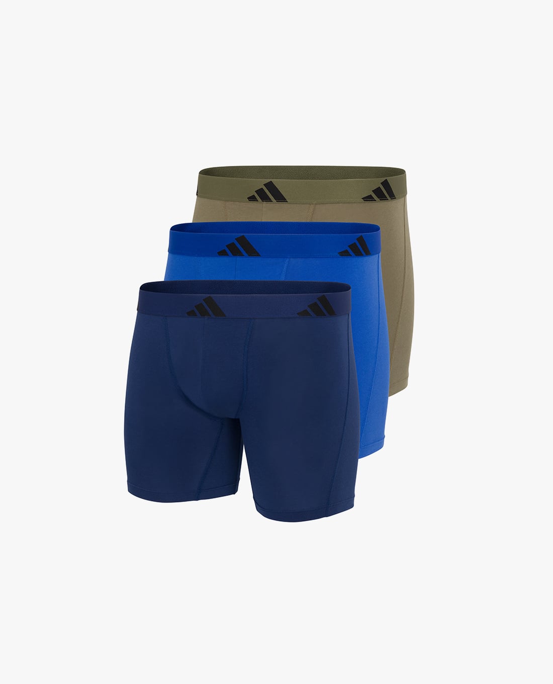 ADIDAS - Set 3 quần lót nam dáng boxer phối logo Active Flex Cotton
