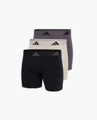  ADIDAS - Set 3 quần lót nam dáng boxer phối logo Active Flex Cotton 