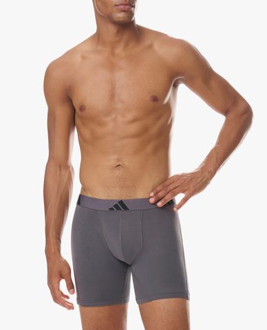  ADIDAS - Set 3 quần lót nam dáng boxer phối logo Active Flex Cotton 