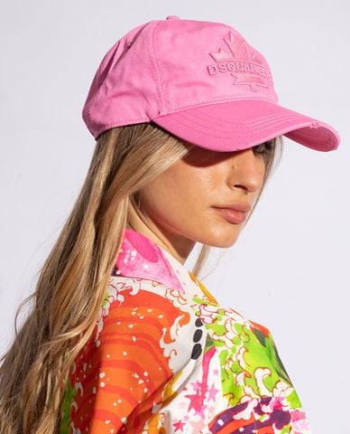  DSQUARED2 - Nón bóng chày nữ phối logo nổi bật 