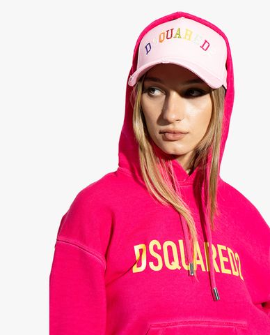  DSQUARED2 - Nón bóng chày nữ phối logo thời trang 