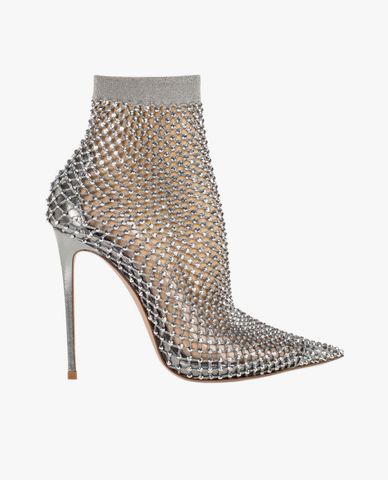  LE SILLA - Giày cao gót nữ bít mũi cổ cao đính pha lê Gilda 