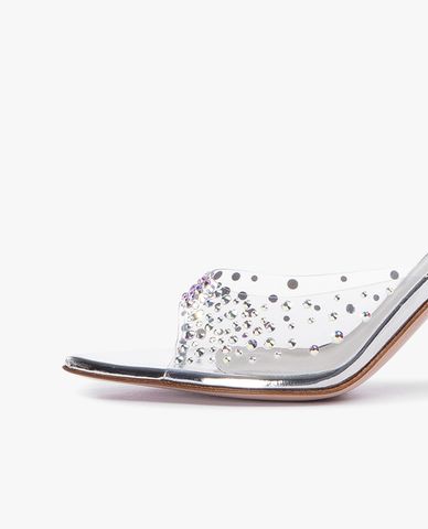  LE SILLA - Giày mules cao gót đính đá Sandalo Nicole 