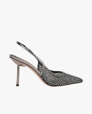  LE SILLA - Giày cao gót bít mũi đính đá Chanel Gilda 