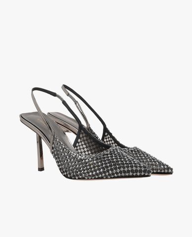  LE SILLA - Giày cao gót bít mũi đính đá Chanel Gilda 