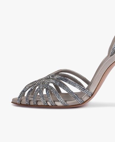  LE SILLA - Giày sandals cao gót quai đan chéo đính đá Embrace 