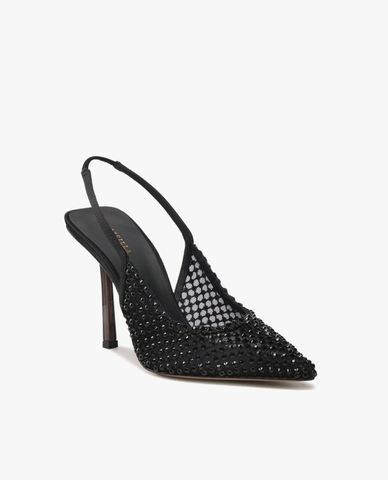  LE SILLA - Giày cao gót nữ bít mũi đính đá Gilda 