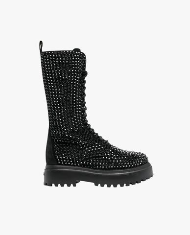  LE SILLA - Giày boots nữ đế vừa cổ cao Stivale Ranger 