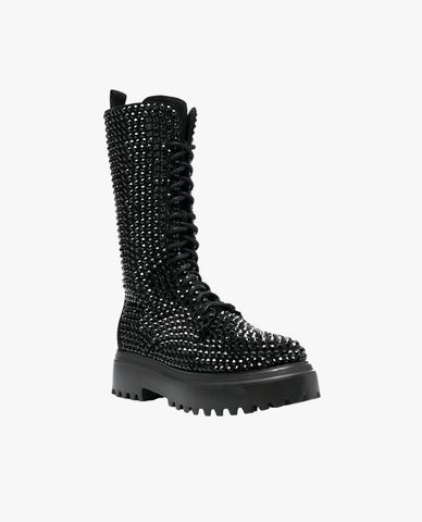  LE SILLA - Giày boots nữ đế vừa cổ cao Stivale Ranger 