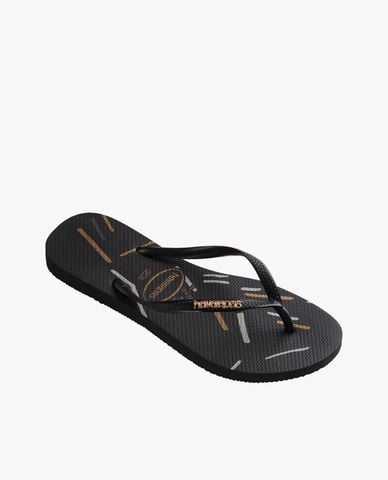  HAVAIANAS - Dép nữ Slim Logo Metallic 