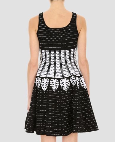  DSQUARED2 - Đầm xòe sát nách cổ vuông Jersey 