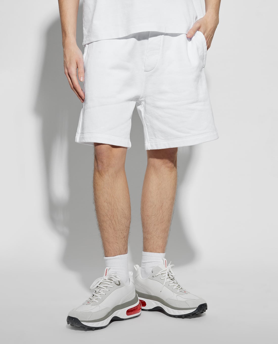 DSQUARED2 - Quần short nam ngang gối lưng thun