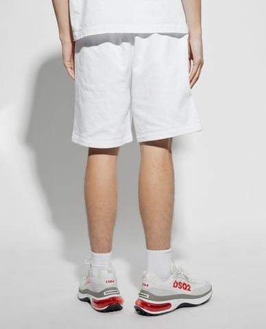  DSQUARED2 - Quần short nam ngang gối lưng thun 
