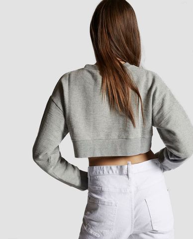 DSQUARED2 - Áo sweatshirt nữ phom cropped 