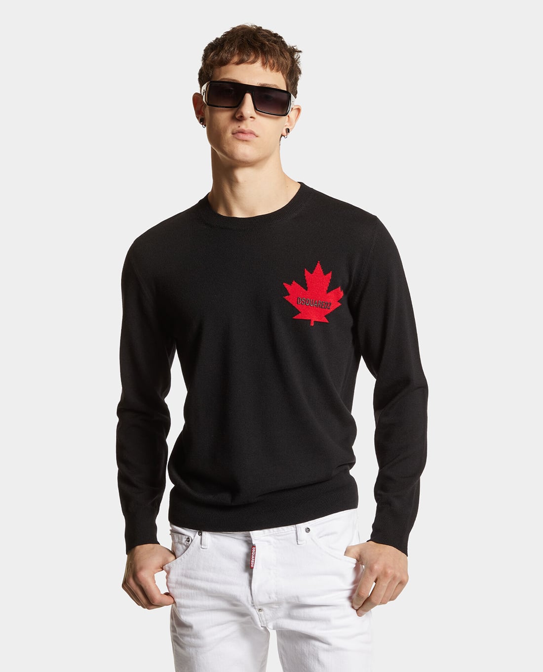 DSQUARED2 - Áo sweatshirt nam cổ tròn tay dài Cool Fit