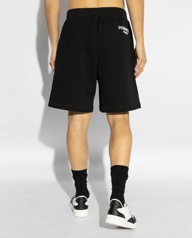 DSQUARED2 - Quần short nam ngang gối lưng thun 