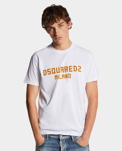  DSQUARED2 - Áo thun nam cổ tròn tay ngắn Cool 