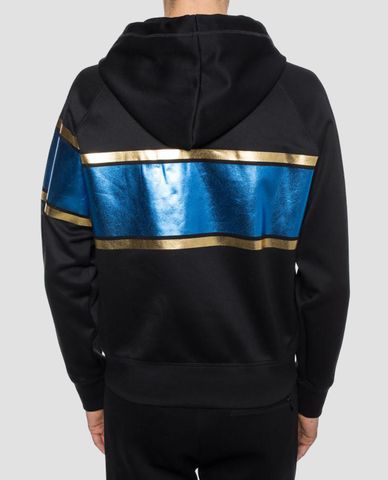  DSQUARED2 - Áo hoodie nam dải xanh DSQ2 