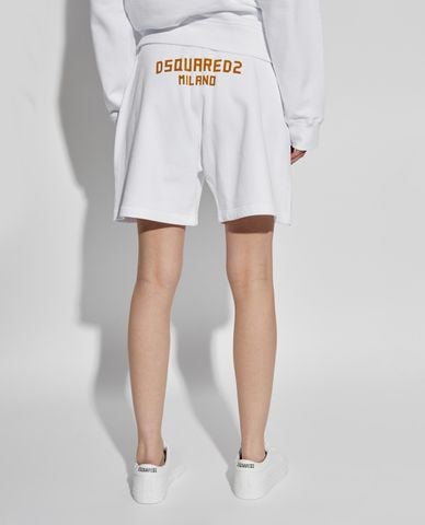  DSQUARED2 - Quần short nữ ống rộng lưng thun 