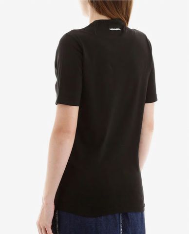  DSQUARED2 - Áo thun nữ ngắn tay cổ tròn phom suông thời trang ICON 