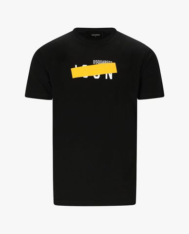  DSQUARED2 - Áo thun nam ngắn tay cổ tròn Icon Patch 