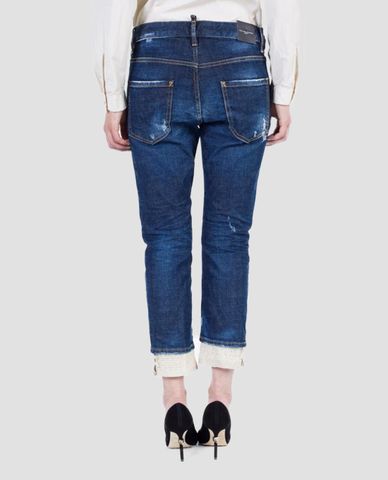  DSQUARED2 - Quần jeans nữ xắn ống Cool Girl 